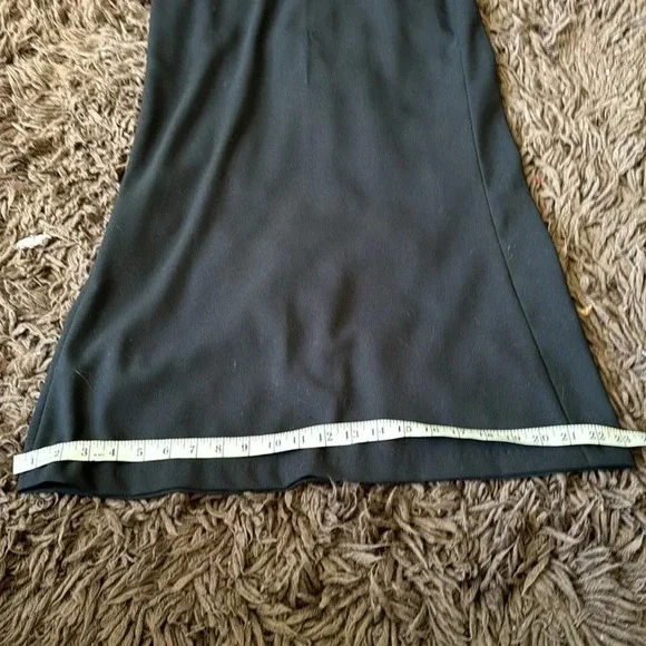 NWT bisoi- bisou Michele bohbot black maxi skirt size 6 deadstock